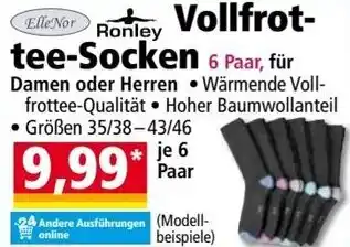 Norma ElleNor/Ronley Vollfrottee-Socken 6 Paar Angebot