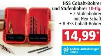 Norma HSS Cobalt-Bohrer und Stufenbohrer 10-tlg. Angebot