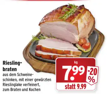 Wasgau Rieslingbraten Angebot