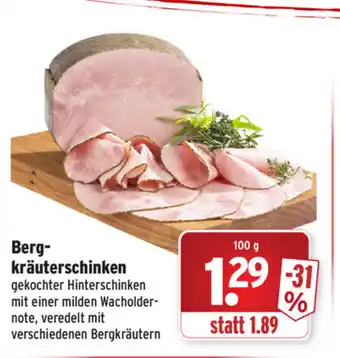 Wasgau Bergkräuterschinken 100g Angebot