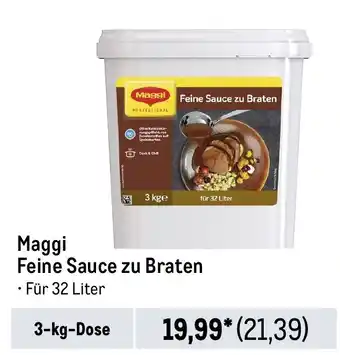 METRO Maggi Feine Sauce zu Braten 3-kg-Dose Angebot