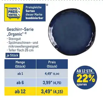 METRO Geschirr-Serie ,,Organic" je Stück Angebot