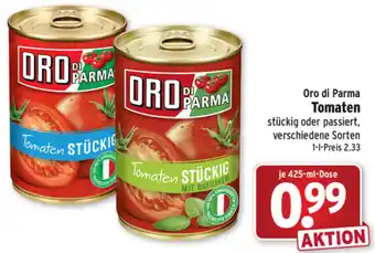 Wasgau Oro di Parma Tomaten 425ml Angebot