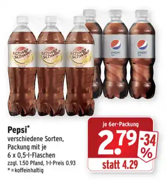 Wasgau Pepsi 6x0,5L Angebot