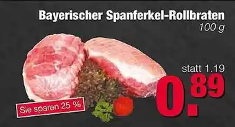 Edeka Scherer Bayerischer Spanferkel Rollbraten Angebot