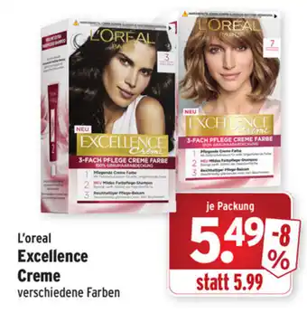 Wasgau L'Oreal Excellence Creme Angebot