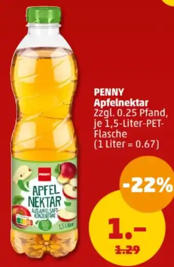 PENNY PENNY Apfelnektar 1,5-Liter Angebot