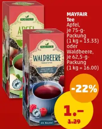 PENNY MAYFAIR Tee 75/62,5 g Packung Angebot