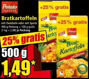 Norma POTATO MASTER Bratkartoffeln 500 g Angebot