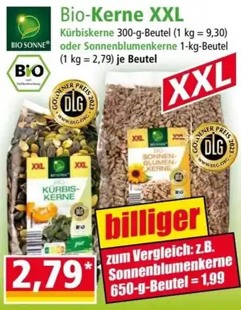 Norma BIO SONNE Bio-Kerne XXL 300 g/1 kg Beutel Angebot