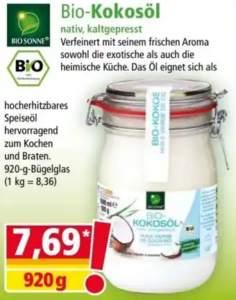 Norma BIO SONNE Bio-Kokosöl 920 g Angebot