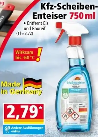 Norma Kfz-Scheiben Enteiser 750 ml Angebot