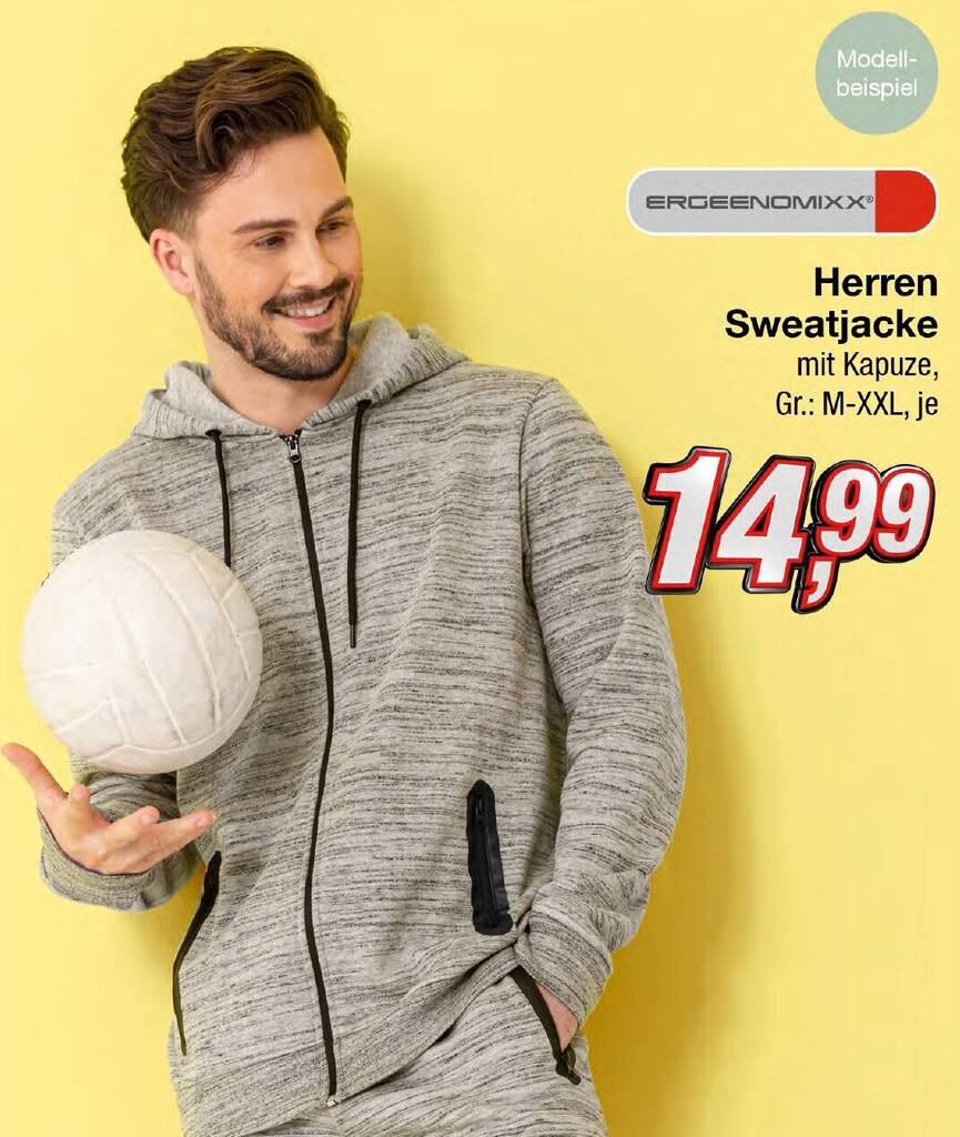 ERGEENOMIXX Herren Sweatjacke Angebot bei KiK