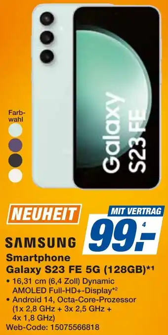 expert Techno Land SAMSUNG Smartphone Galaxy S23 FE 5G (128GB) Angebot