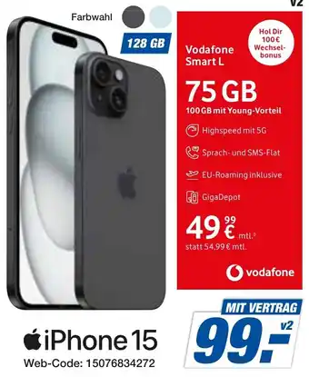 expert Techno Land Apple iPhone 15 Angebot