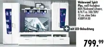 Möbel Boss Wohnwand Spirit Plus Angebot