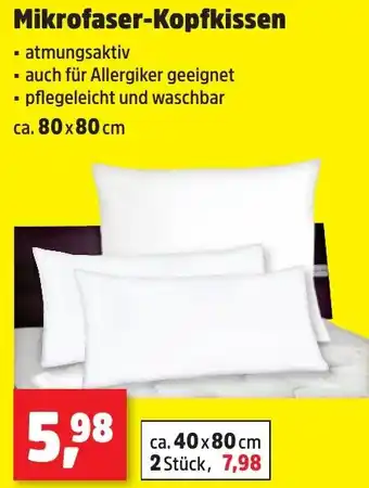 Thomas Philipps Mikrofaser-Kopfkissen Angebot