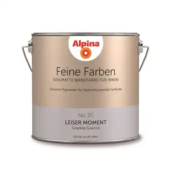 toom Baumarkt Alpina feine farben 'leiser moment' fliederfarben matt 2,5 l Angebot