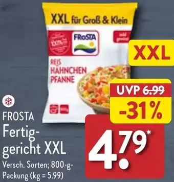 Aldi Nord FROSTA Fertiggericht XXL 800 g Packung Angebot