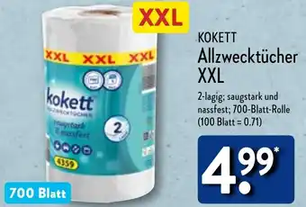 Aldi Nord KOKETT Allzwecktücher XXL 700 Blatt Angebot