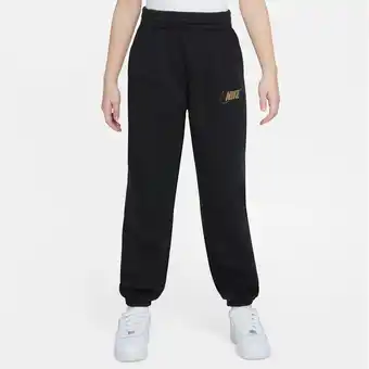 Intersport Nike kinder sporthose g nsw club flc loose pant shne black/metallic gold l Angebot