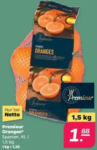 NETTO Premieur Orangen 1,5 kg Angebot