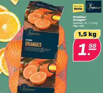 NETTO Premieur Orangen 1,5 kg Angebot