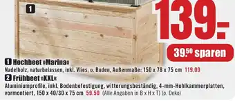 B1 Discount Baumarkt Hochbeet Marina Angebot