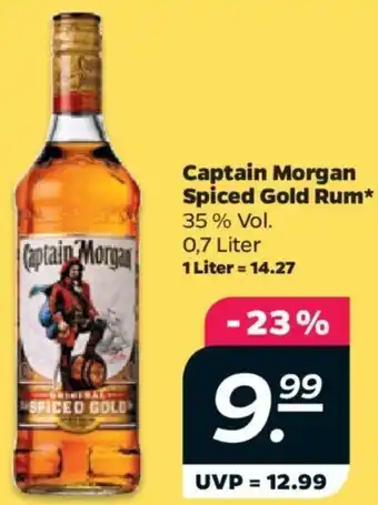 NETTO Captain Morgan Spiced Gold Rum 0,7 Liter Angebot