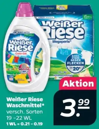 NETTO Weißer Riese Waschmittel 19-22 WL Angebot