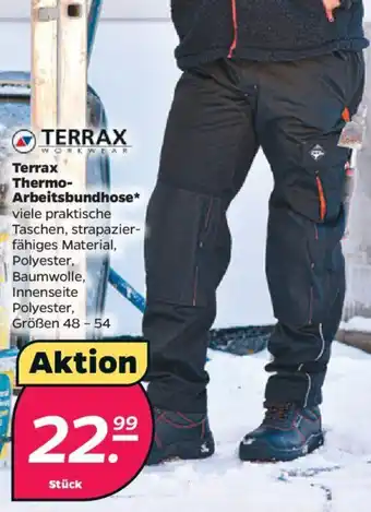 NETTO Terrax Thermo Arbeitsbundhose Angebot