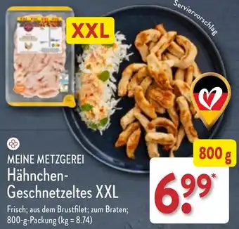 Aldi Nord MEINE METZGEREI Hähnchen-Geschnetzeltes XXL 800 g Packung Angebot