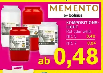 KODi MEMENTO by bolsius KOMPOSITIONSLICHT Angebot