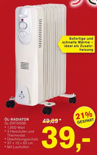 KODi ÖL-RADIATOR SL-ÖR1500B Angebot