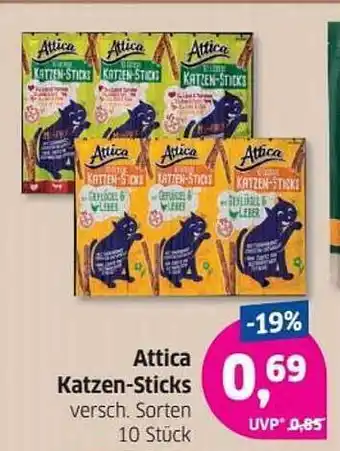 Budni Attica Katzen Sticks Angebot