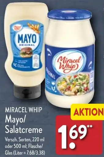 Aldi Nord MIRACEL WHIP Mayo/ Salatcreme 220 ml oder 500 ml Angebot