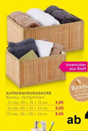 KODi AUFBEWAHRUNGSKORB Bambus. Angebot