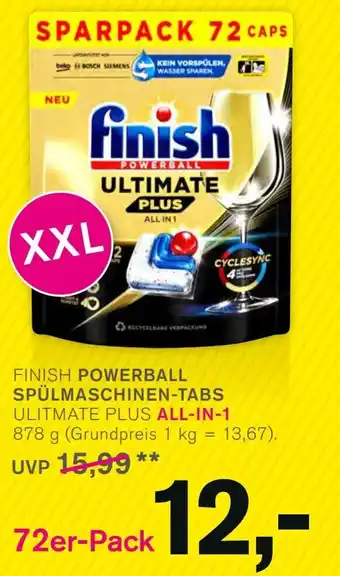 KODi FINISH POWERBALL SPÜLMASCHINEN-TABS 72er-Pack Angebot