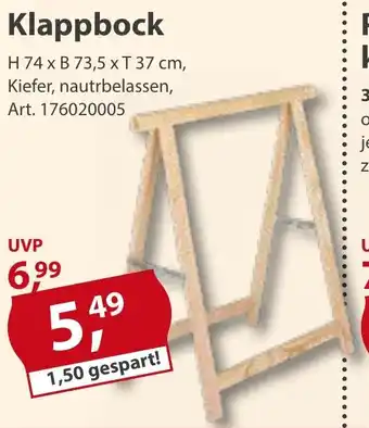 Sonderpreis Baumarkt Klappbock Angebot