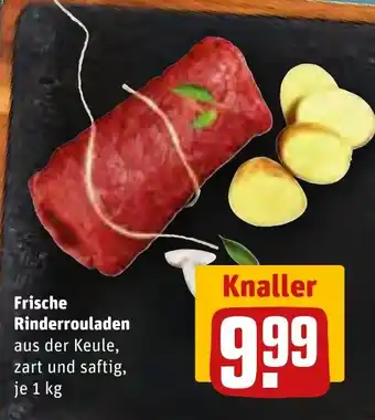 REWE Frische Rinderrouladen aus der Keule, zart und saftig, je 1 kg Angebot