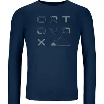 Intersport Ortovox herren shirt 185 merino brand outline ls m deep ocean xxl Angebot