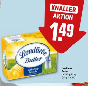 REWE Landliebe Butter je 250 g Angebot