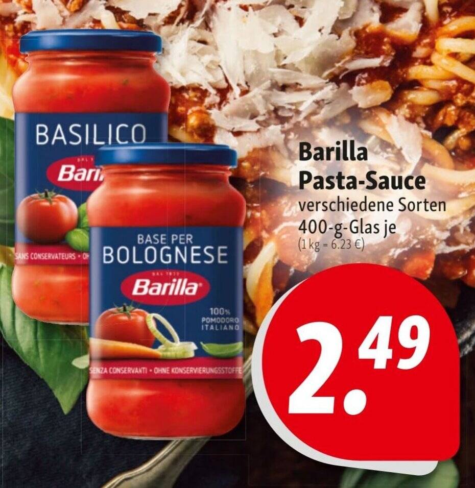Barilla PastaSauce verschiedene Sorten 400g Angebot bei Nah & Frisch