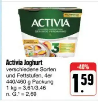 nah & gut Danone Activia Joghurt 440/460g Angebot