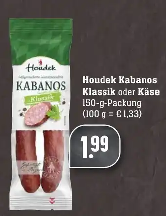 Edeka Neukauf Houdek Kabanos Klassik oder Käse 150g Angebot