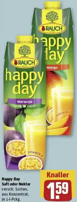 REWE Happy Day Saft oder Nektar 1-l-Pckg. Angebot