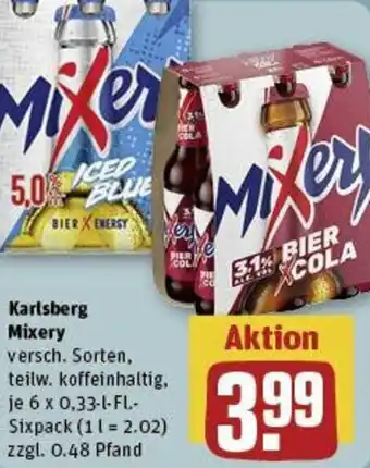 REWE Karlsberg Mixery 6x0,33 L-Fl. Angebot