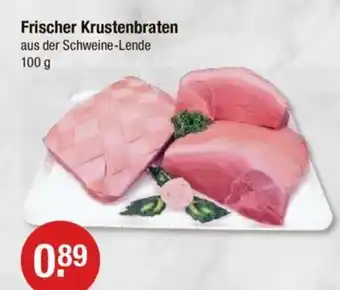 V Markt Frischer Krustenbraten aus der Schweine-Lende 100 g Angebot