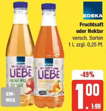 Edeka EDEKA Fruchtsaft oder Nektar 1 L Angebot