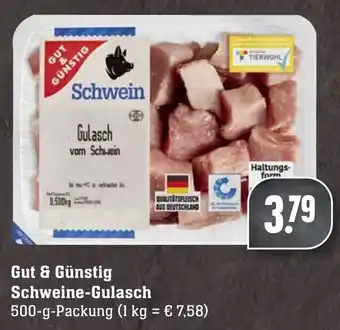 Edeka Neukauf Gut & Günstig Schweine Gulasch 500g Angebot